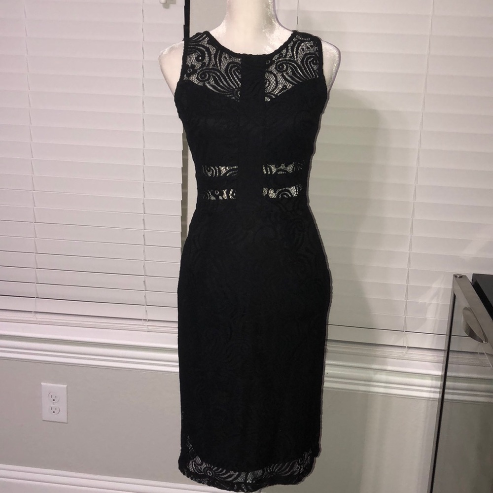 Black lace dress!